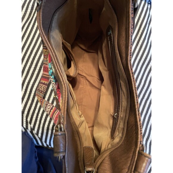 Coral Ridge Western Womens Handbag Purse Turquoise Tapestry Concealed Carry (60) - Picture 4 of 5